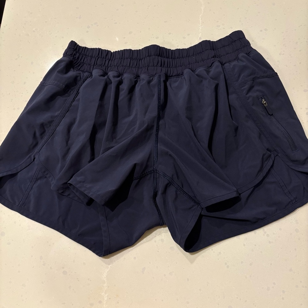 Lululemon Navy Blue Tracker Shorts Size 10